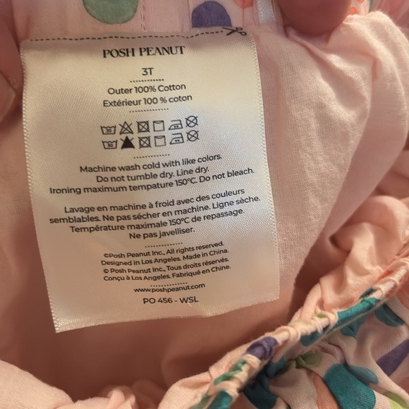 Posh peanut pink polka dot poplin ruffled mini skirt size 3T & 4T - Picture 5 of 5